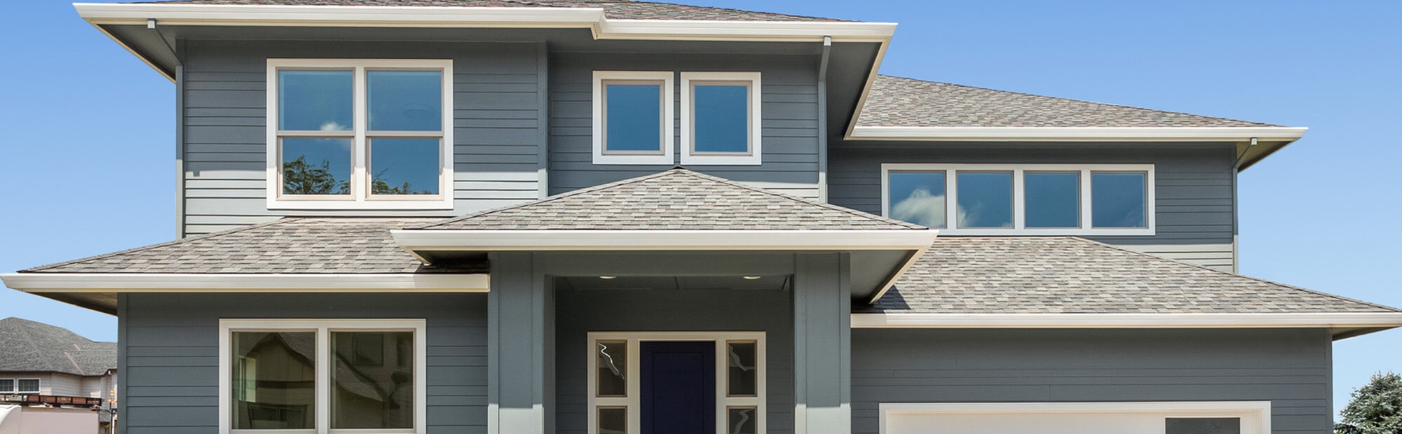new trendy roof installed on a home in barberton