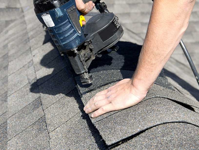 Shingle repair after storm in Portland, Oregon